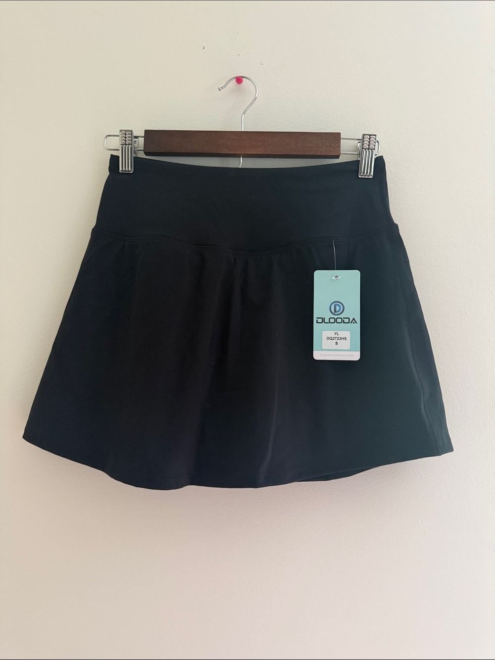 Black Active Skort with Tag